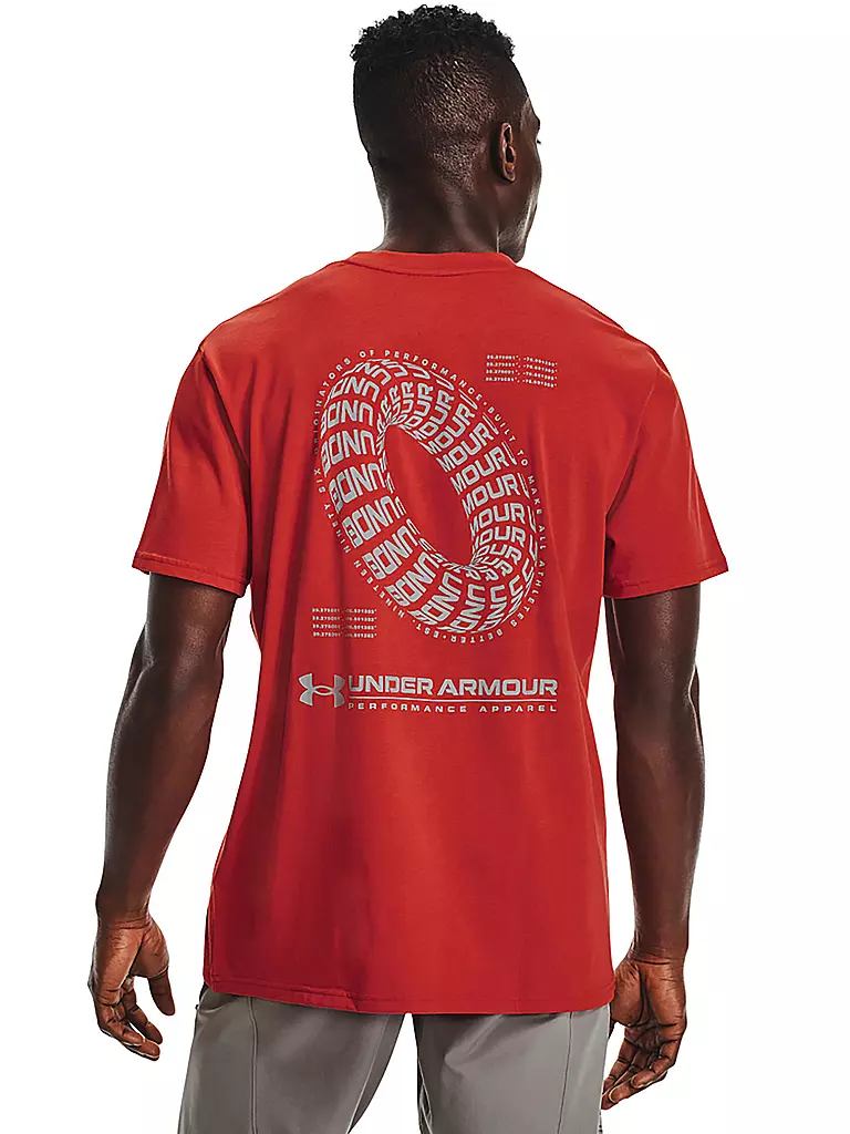 UNDER ARMOUR Herren T Shirt UA Signature Vortex rot